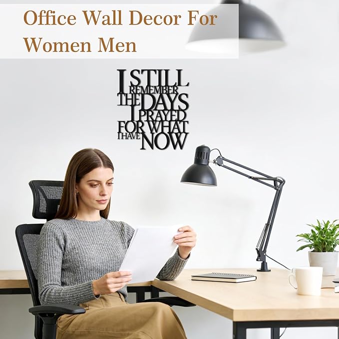 Motivational Black Metal Wall Art Home Office Decor Inspirational Living Room - Image 2