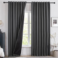 Deconovo Blackout Curtains for Bedroom Living Room Back Tab 95 Inches Long | by Unknown