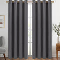 Diraysid Grey Grommet Blackout Curtains by Diraysid%2C+refresh+your+life