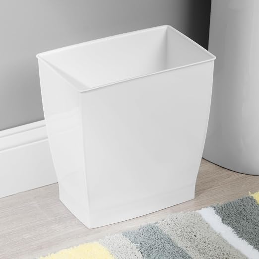 iDesign, Plastic Spa Rectangular Trash, Waste Basket Garbage Can - Image 7
