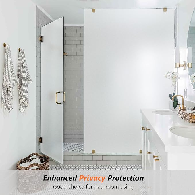 Kromapolis Frosted Glass Window Film Day & Night Privacy, 35.4″ x 157.4″ | - Image 2