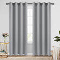 COSVIYA Grommet Room Darkening Light Grey Curtains 84 inch Long by COSVIYA