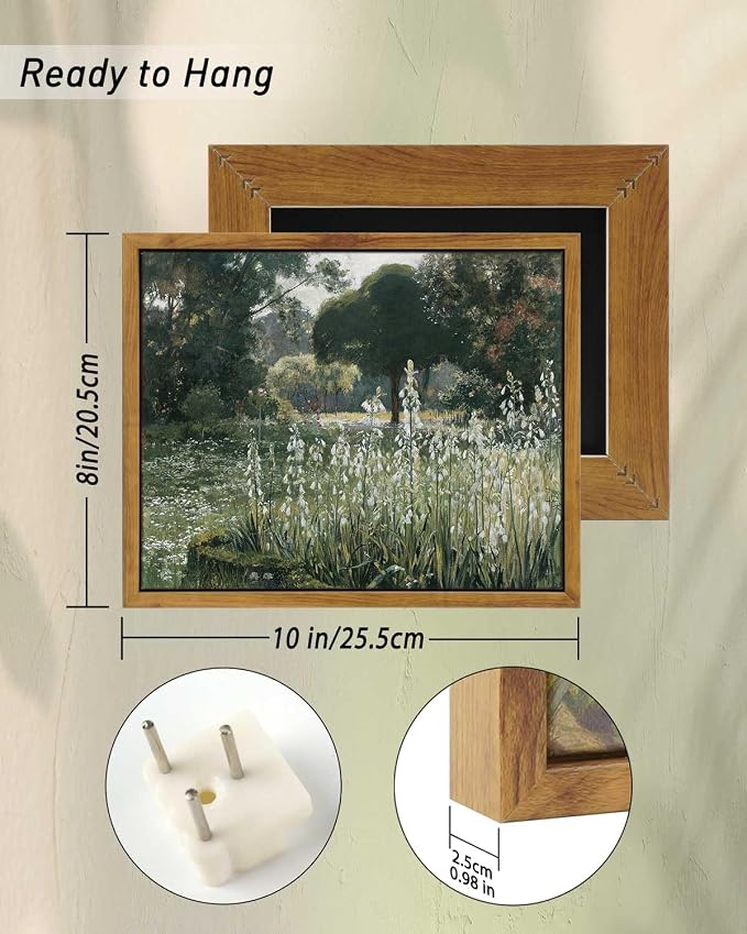InSimSea Framed Canvas Wall Art, Bathroom Pictures Wall Decor, Spring Landscape - Image 3