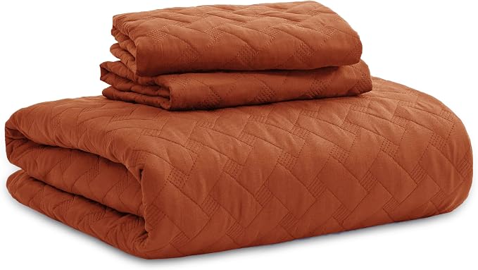 Bedsure Twin Size Quilt, Lightweight Comforter Set, Basket Weave, All-Season - Image 7