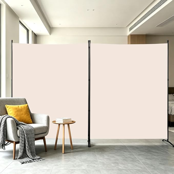 Extra-Wide 2 Panel Room Divider, Portable Privacy Screen by YASRKML