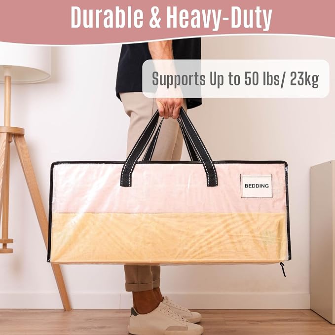 VENO Heavy Duty Moving Bags, Storage Bags, Easy Visibility, 10 Pack | Packing - Image 4