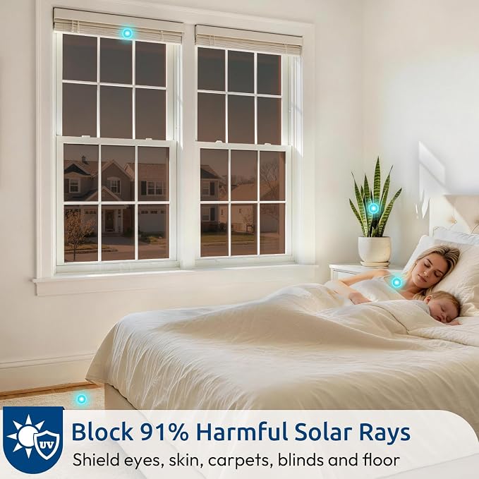 rabbitgoo Window Privacy Film One Way, 23.6" x 78.7", Heat Sun Blocking Anti UV - Image 4