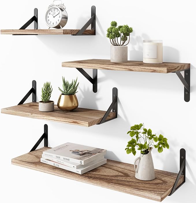 YGEOMER 4 Different Sizes Floating Shelves by YGEOMER