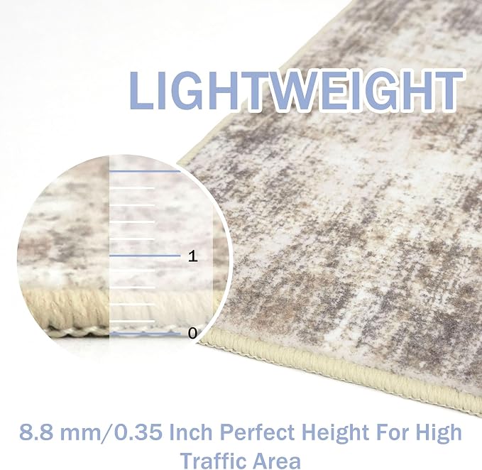 Abstract Area Rug 3x5 Ft Washable Rugs - Image 5