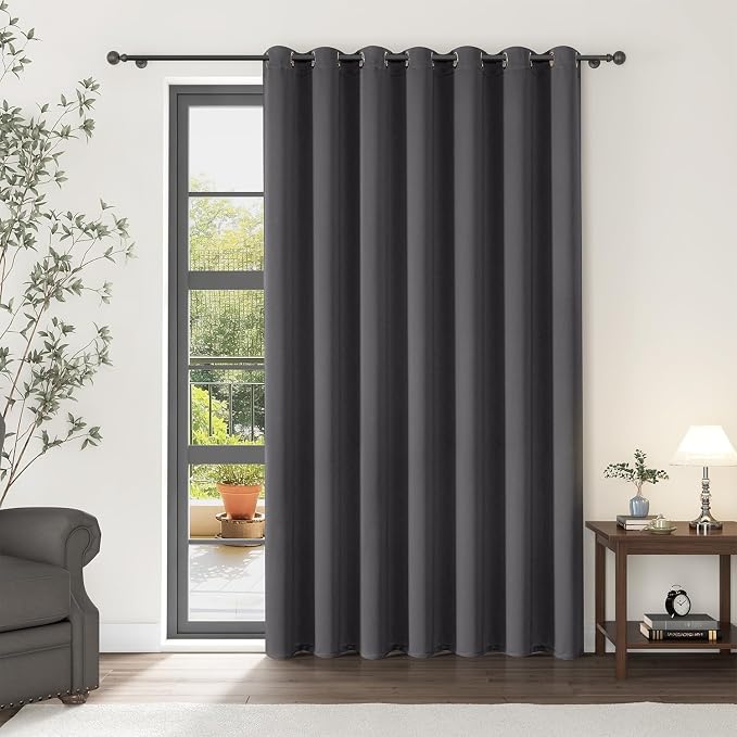 ChrisDowa Room Divider Curtains 96 Inch Length Sliding Door Curtain 1 Panel | by ChrisDowa