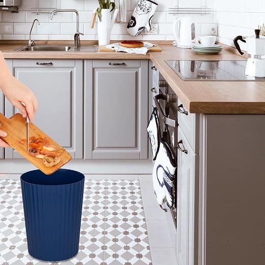 JiatuA Small Trash Can Plastic Wastebasket Round Garbage Container Bin - Image 7