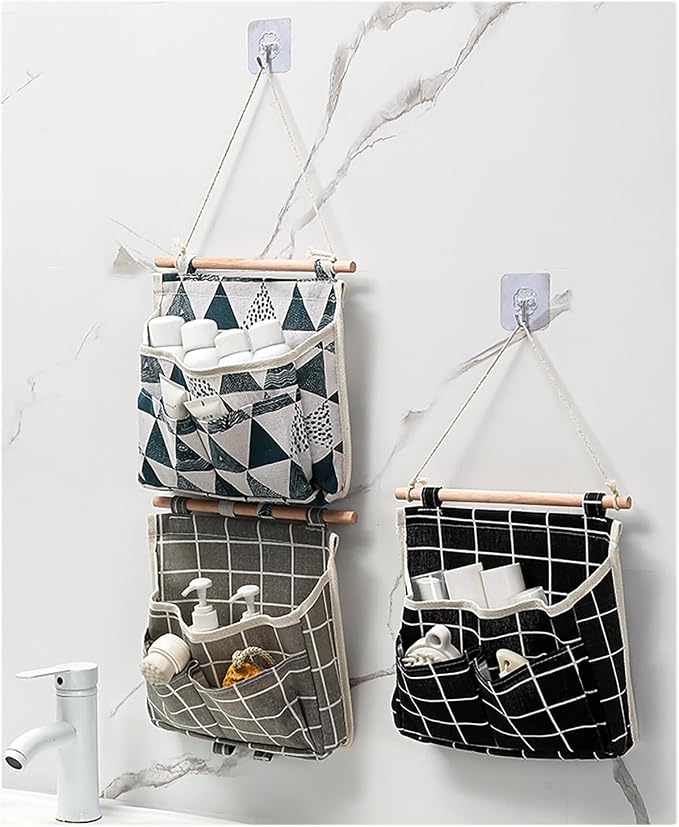 2 Pcs Wall Hanging Storage Bags, Over The Door Closet Organizer - Image 7