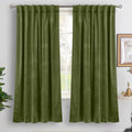 BGment Sage Green Velvet Blackout Curtains 72 Inches Long by BGment