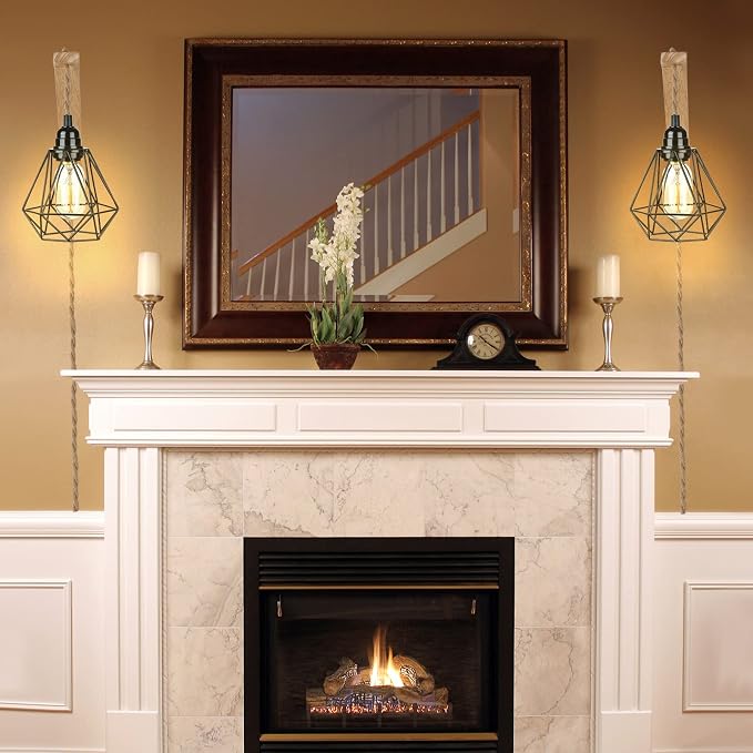 Frideko Plug in Wall Sconce Boho Farmhouse Hanging Wall Lamp - Image 2