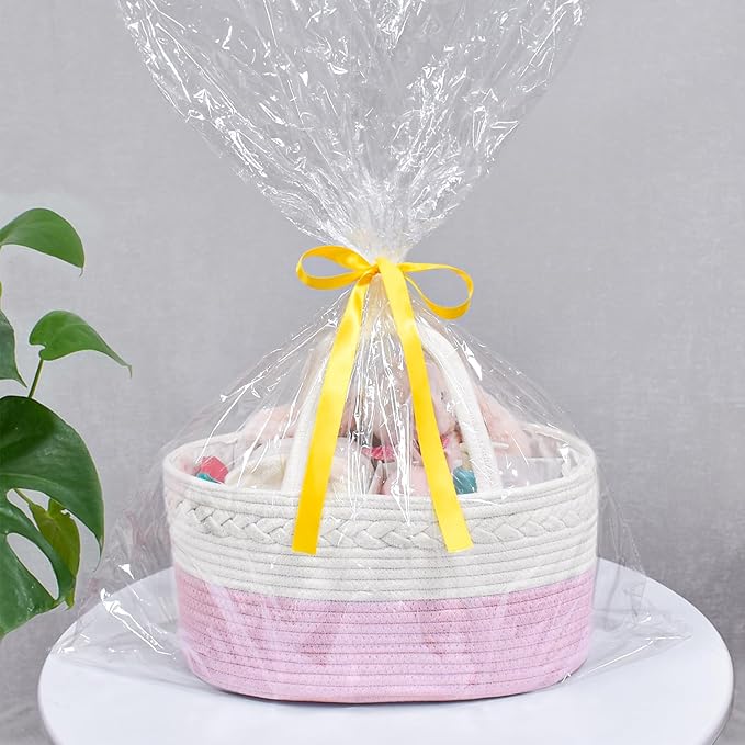 ABenkle Diaper Caddy Organizer, Rope Woven Storage Baske, Nursery Storage Basket - Image 5