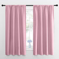 NICETOWN Window Curtains for Bedroom, Rouge Pink, 2 Panels, W42 x L48 -Inch by NICETOWN