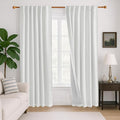 Deconovo 100% Blackout Linen-Blend Curtains 52" x 63" – Thermal Insulated by Unknown