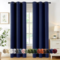 MIULEE Blackout Curtains for Bedroom 2 Panels 34 x 72 Inch Long Navy Blue | by MIULEE