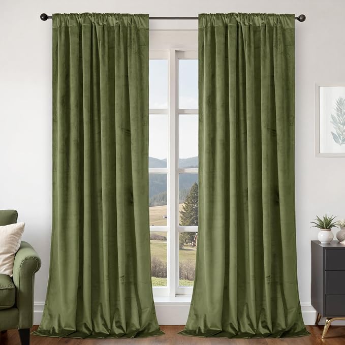 BGment 96 Inch Velvet Blackout Curtains - Image 2