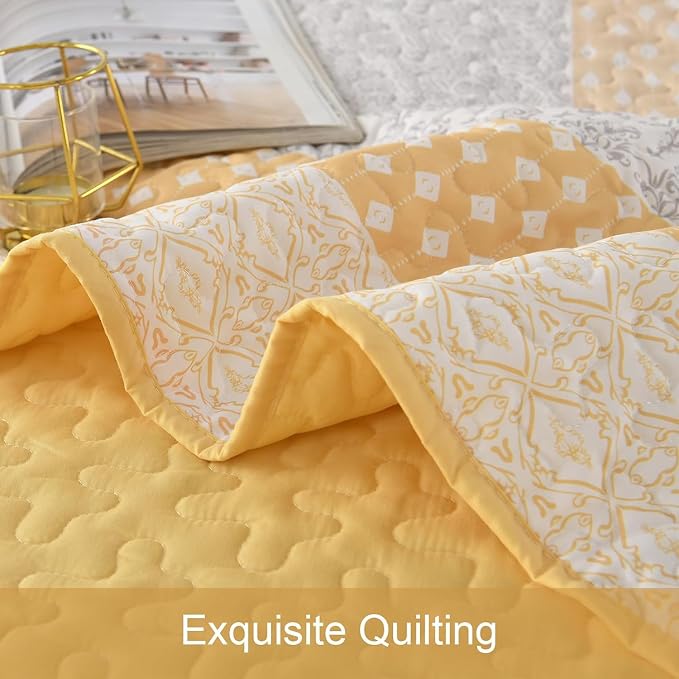 WONGS BEDDING Twin Quilt Bedding Set 2 Piece, Modern Casual Bedroom Decor - Image 7