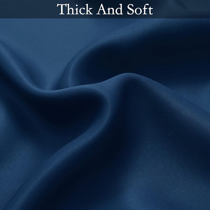 SimpleHome Blue to Grey White Ombre Room Darkening Curtains 84 Inch | Curtains - Image 6