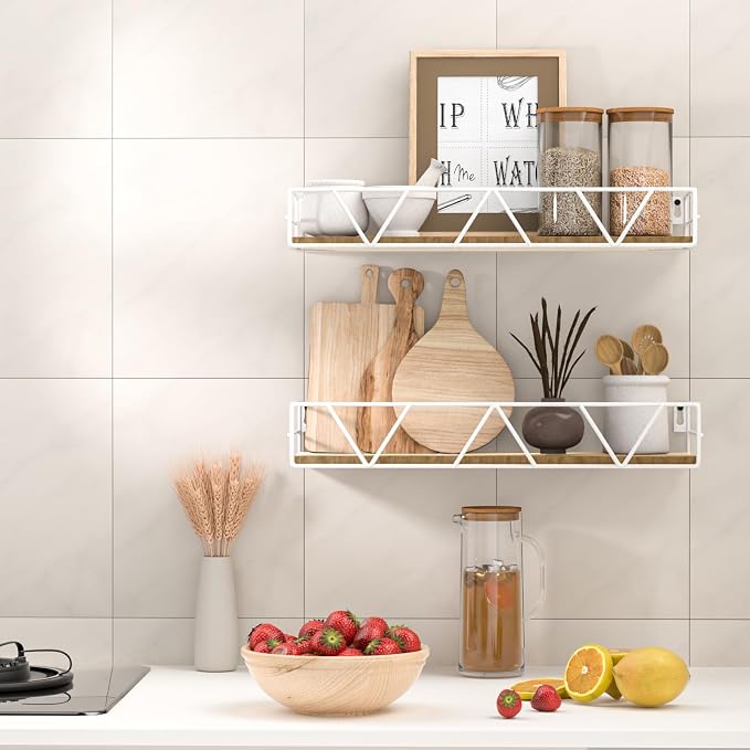 Floating Shelves Set of 3, Wood Wall Shelf, Farmhouse Shelf - Image 4
