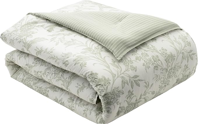 Laura Ashley - Queen Size Bonus Comforter Set, Reversible Cotton Bedding - Image 7