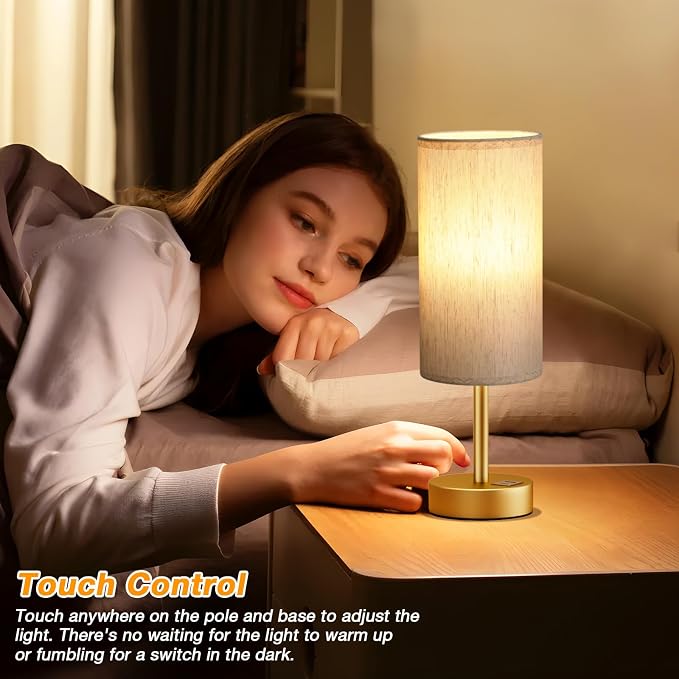 Dicoool Bedside Table Lamp for Bedroom - Image 2