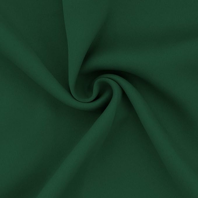 Easy-Going Thermal Grommet Blackout Curtains, 2 Panels 52x96 in, Dark Green | - Image 6
