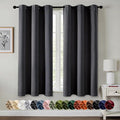MIULEE Blackout Curtains for Bedroom 2 Panels 40 x 50 Inch Long Dark Grey | by MIULEE