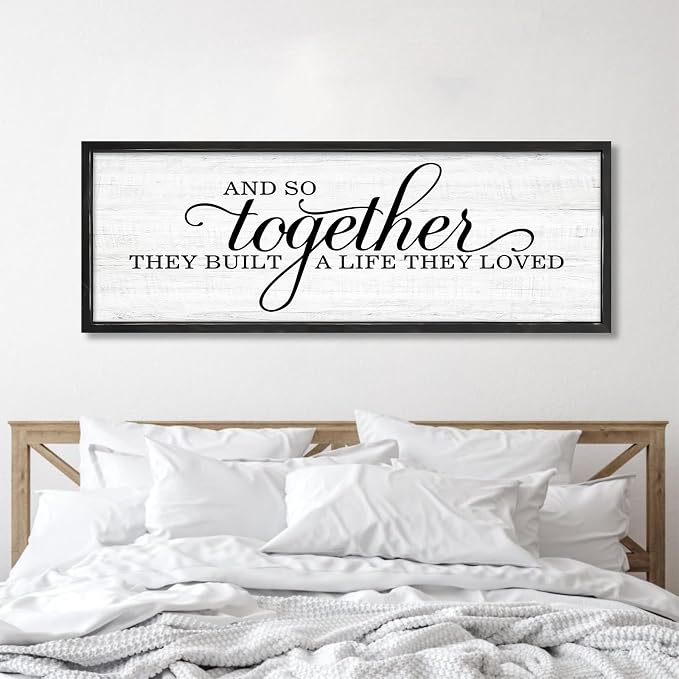 Rutiyoka Farmhouse Wall Decor: 'and so Together They Built a Life They Loved' - Image 4