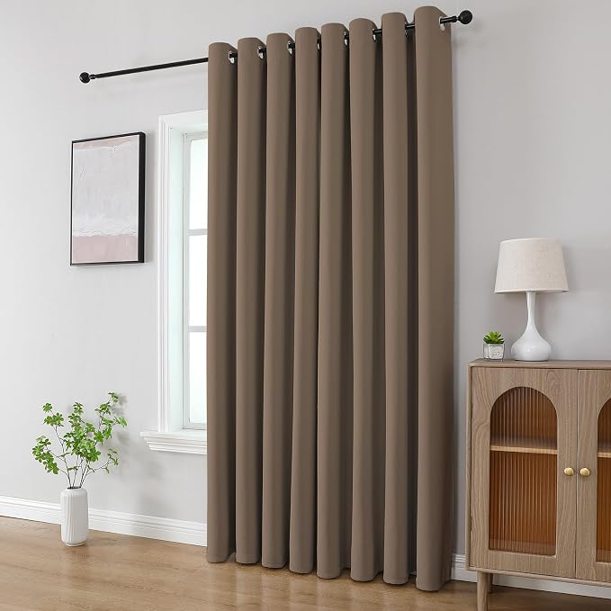 CUCRAF Khaki Blackout Curtains 90 inch Length 2 Panels Set, Room Darkening - Image 8