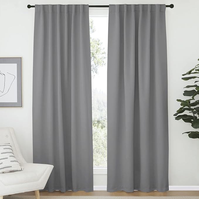 NICETOWN Bedroom Blackout Draperies and Window Treatment- 52 Width X 72 Length by NICETOWN