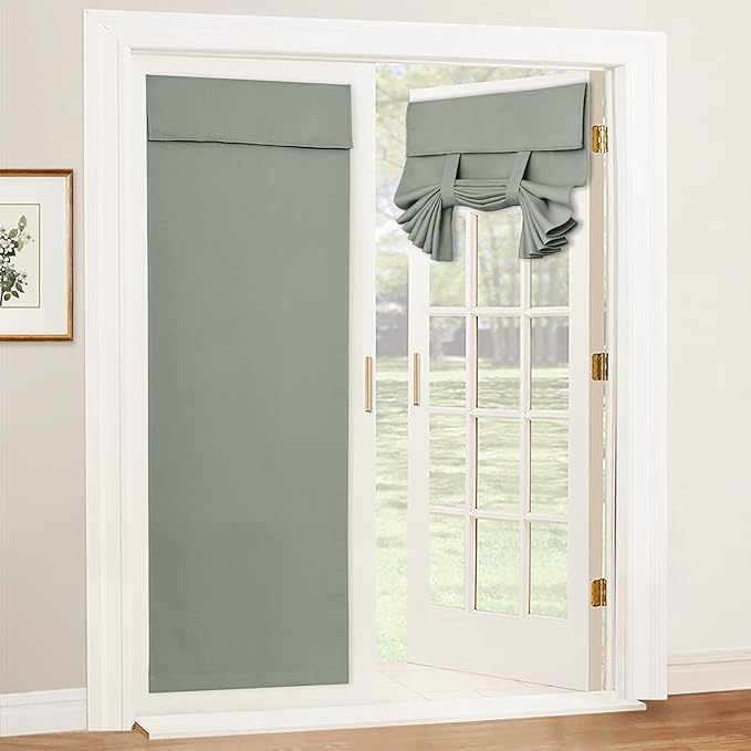 RYB HOME Adhesive Blackout Curtains 72 inches Long by RYBHOME