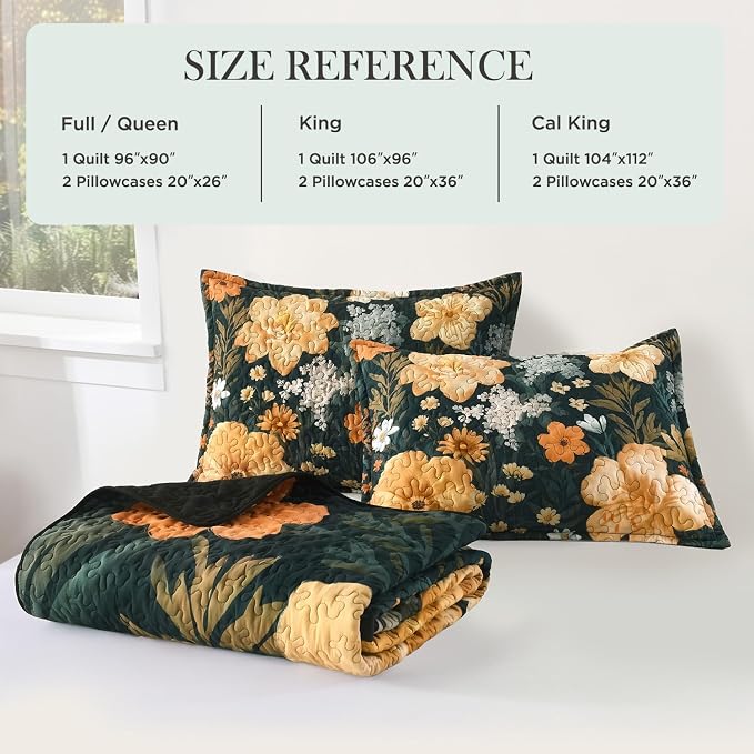 Quilt Queen Size, Reversible Polyester Coverlet Set - Image 5