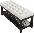 LOULENS 44'' Linen Storage Bench, Upholstered End of Bed Bench, End of Bed Bench by LOULENS