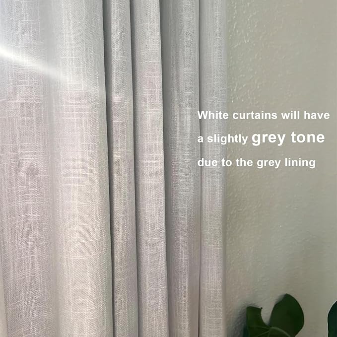 Vision Home White Pinch Pleated Full Blackout Curtains Thermal Insulated Window - Image 3