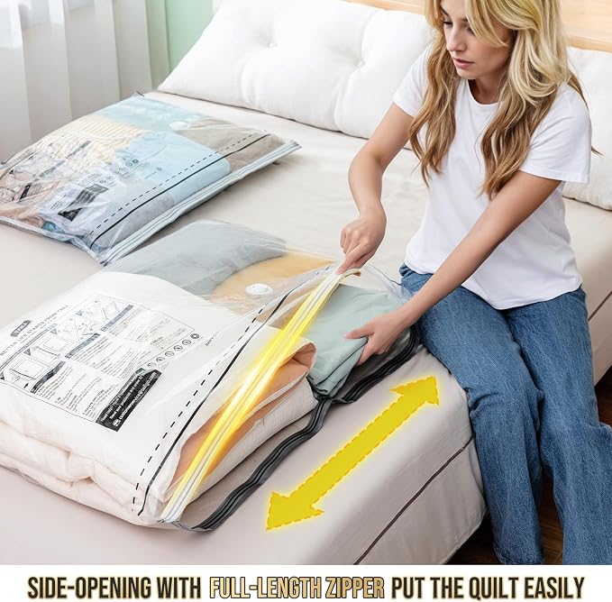 TAILI 10 Pack Vacuum Storage Bags, 2 Size Combo, Space Saver - Image 2