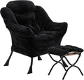 Youtanic Lazy Chair with Folding Ottoman, Accent Chair Plush Upholstered with by Youtanic