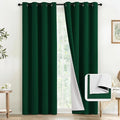 COSVIYA Drak Green 100% Blackout Curtains by COSVIYA