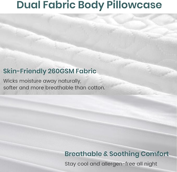 Extra Long Body Pillow Memory Foam 180x50cm – Firm King Size Body Pillows - Image 6