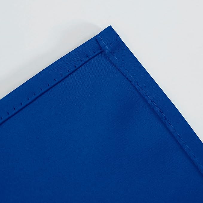 Blackout Curtains 66 x 72 Inch Long Royal Blue Curtains Set of 2 Panels Room - Image 7