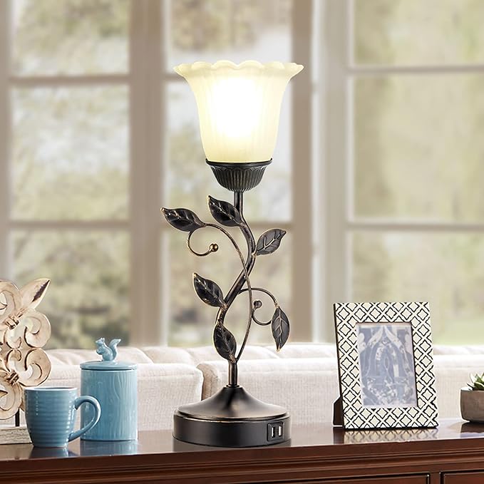 Touch Leaf Bedside Table Lamp - Image 3