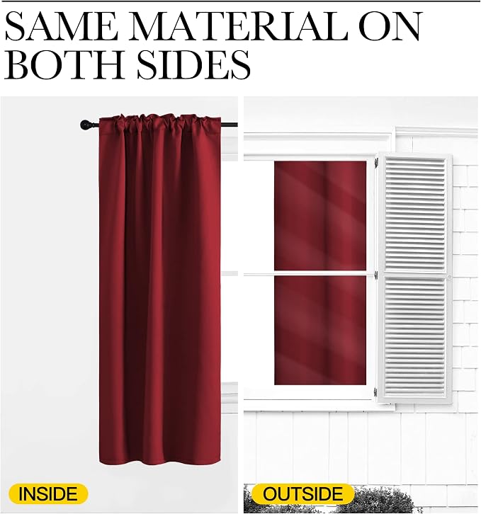 NICETOWN Christmas Curtains Blackout Draperies Panels - Image 6