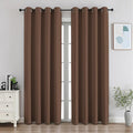 CUCRAF Brown Blackout Curtains 90 inch Length, Thermal Insulated Room Darkening by CUCRAF