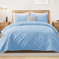Exclusivo Mezcla Twin Size Quilt Set, Sky Blue | Soft Bedspreads by ExclusivoMezcla