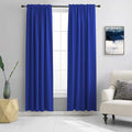 Royal Blue Blackout Curtains Panels by DONREN