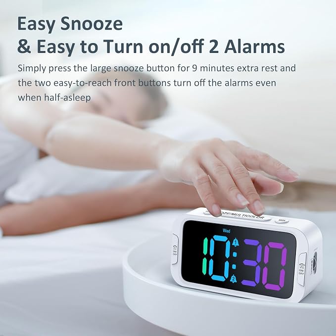 Odokee Digital Dual Alarm Clock - Image 7