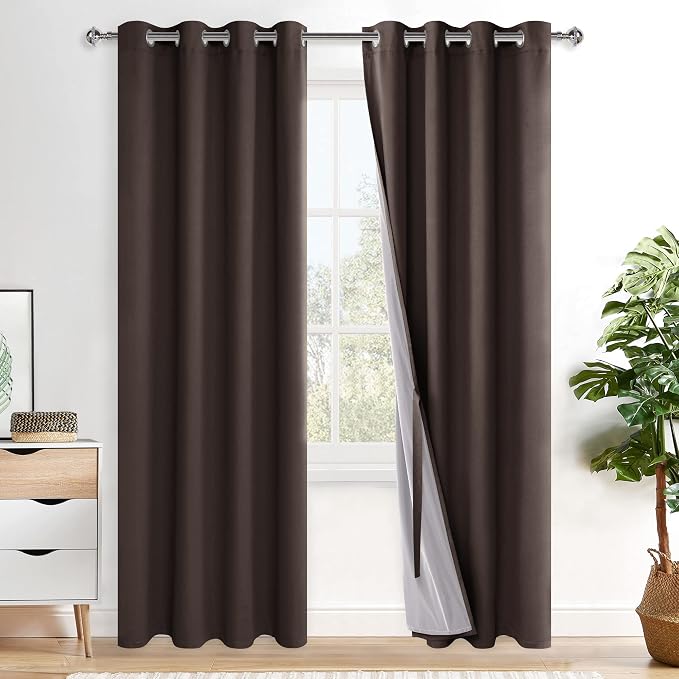 XWZO 100% Blackout Curtains 84 Inches Long by XWZO