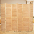 Bamboo Mesh Woven Room Divider 5.6FT, 6 Panel Folding Privacy Screen, Folding by JVVMNJLK
